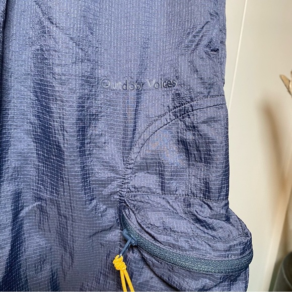 Outdoor Voices Windbreaker Pant BreakLite Blue Packable Blue Cargo Joggers Nylon - Picture 6 of 9